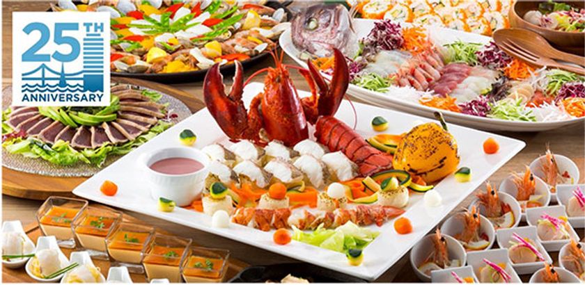 すべての料理が海にちなんだ開業25周年記念プラン
TOKYO ISLAND RESORTパーティープラン
2017年6月1日（木）より 販売開始