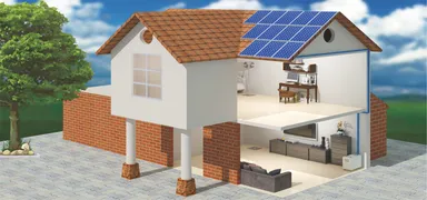 太陽光パネルからHUG3200へ充電