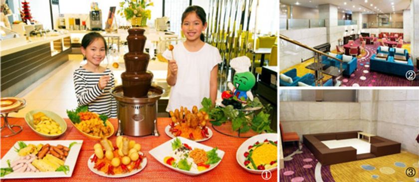 キッズが喜ぶメニューが盛りだくさん！
キッズスペース完備でお子様連れのママも安心♪
親子で楽しむランチビュッフェ　6月1日（木）～8月31日（木）
JRホテルクレメント徳島にて