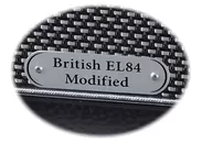 “British EL84 Modified”バッジ