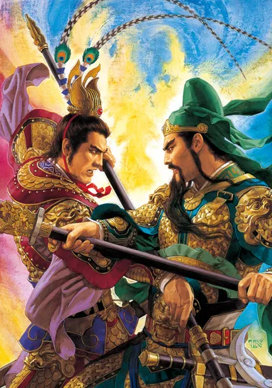 「汜水関の激闘(呂布対関羽)」(c)Tsuyoshi Nagano