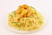北海道産塩水ウニの冷製スパゲティ