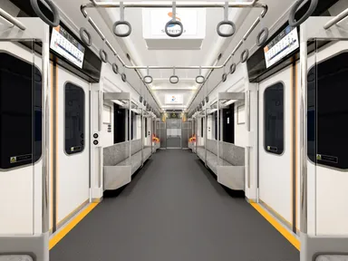 夜間には暖色系の照明に変更(夜間イメージ)