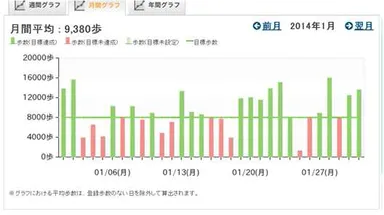 歩数グラフ