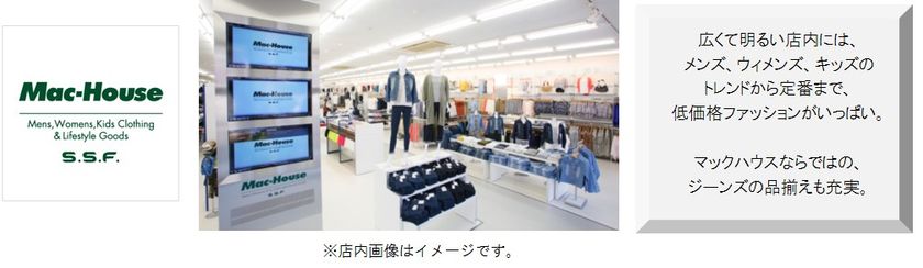 『マックハウス スーパーストアフューチャー』
6月10日(土)岩手県に初上陸！