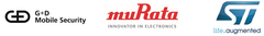 G+D Mobile Security、株式会社村田製作所、STマイクロエレクトロニクス