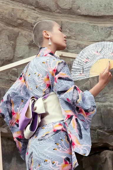 浴衣(フラミンゴ柄) 1