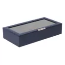 STACKABLE 12 PIECE WATCH TRAY WITH LID NAVY