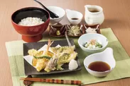 夏野菜と飛魚の天ぷら三昧膳