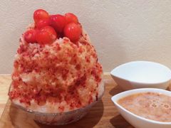 山形産さくらんぼを22個使用！贅沢かき氷『さくらんぼまみれ』が巣鴨の「雪菓」で販売再開！