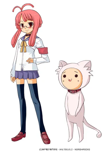 神戸電子専門学校_広報キャラクター_(左)コベコちゃん_(右)ポートくん