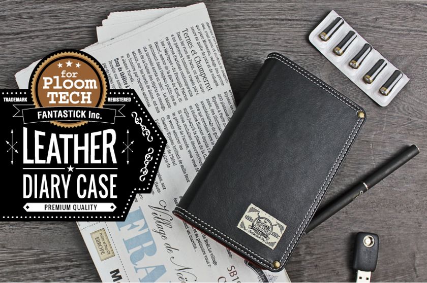 Ploom TECH(プルームテック)関連アイテムを
全て収納できるオールインワンケースに第2弾が登場！
「Fantastick Leather Diary Case for Ploom TECH」
2017年6月23日(金)18時に先行予約販売開始