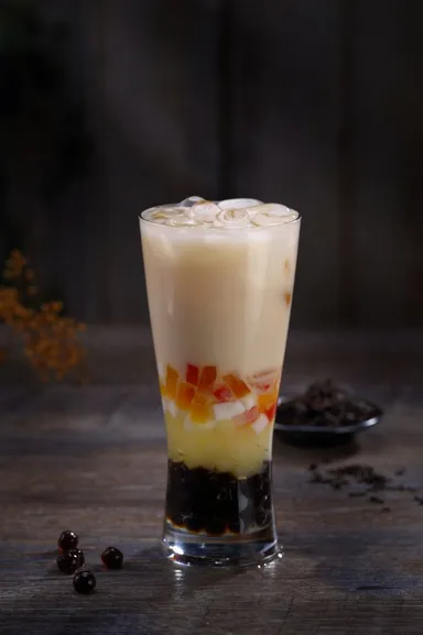 三食感ミルクティー