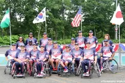 第4回日本車椅子ソフトボール選手権大会でのアメリカ代表チーム