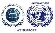 後援　国連ロゴ