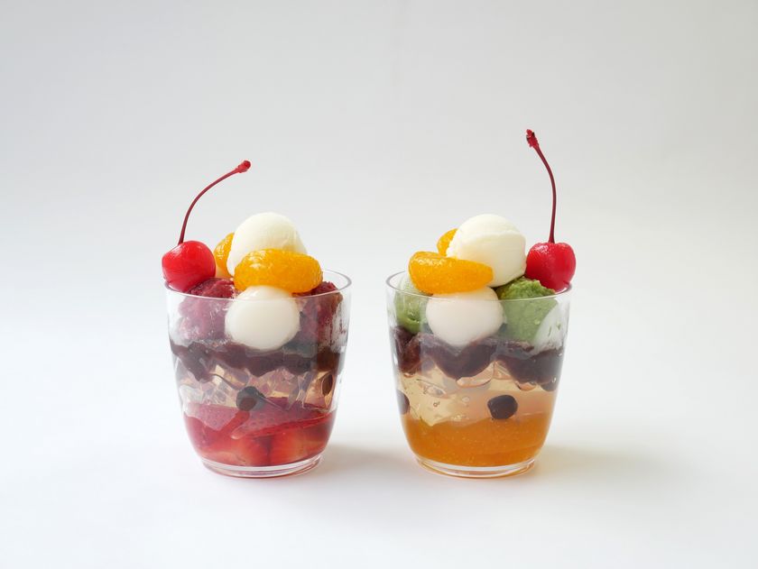 思わずSNSに投稿したくなるカラフル和スイーツ!
豆乳×フルーツのジェラートあんみつ2種、7月6日発売