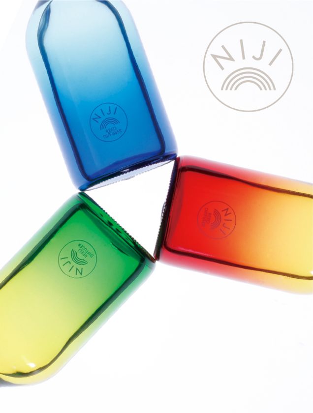 香水のメッカ フランスのパフューマーによって調香された
NIJIに新たなフレグランスゲルが3種類登場