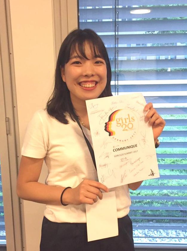 「Girls20サミット2017　国際女性会議」に
日本代表として学生が参加！創価大学から3年連続の選出