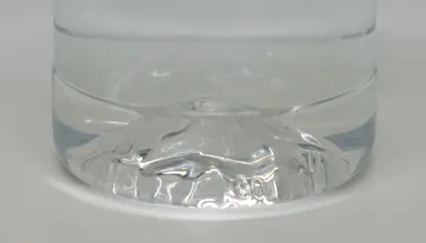 ペットボトルの底にリアル富士山