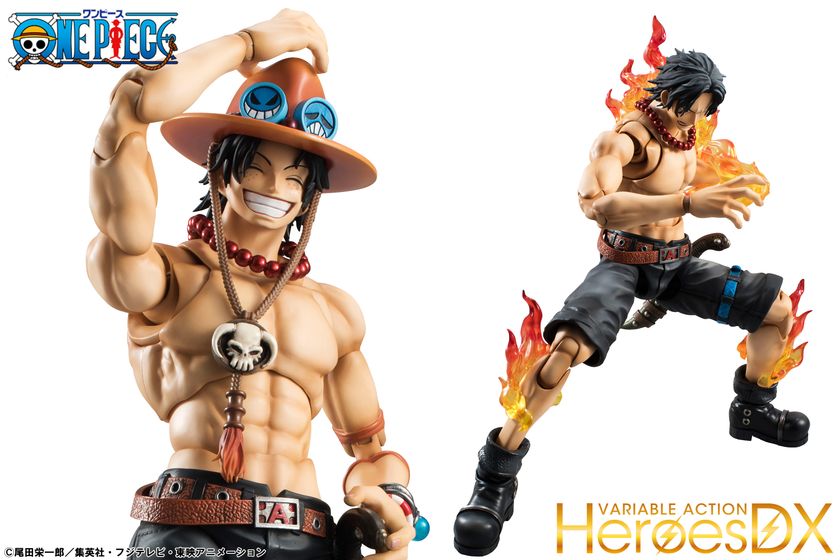 ワンピース「エース」が緻密&可動の“動くP.O.P”で立体化
泣き顔パーツが限定付属のほか、火拳ポーズ用パーツも