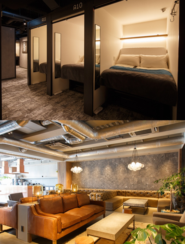 「Gビル京都河原町01」にコワーキングスペースを併設した
ハイブリッド型ホテル「The Millennials」を7月開業