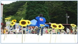 雪上ひまわり畑 開催時の様子