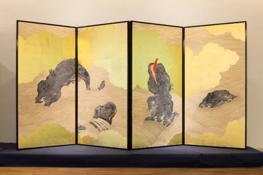 『大山椒魚濁流図屏風』 丹羽 優太（京都造形芸術大学）