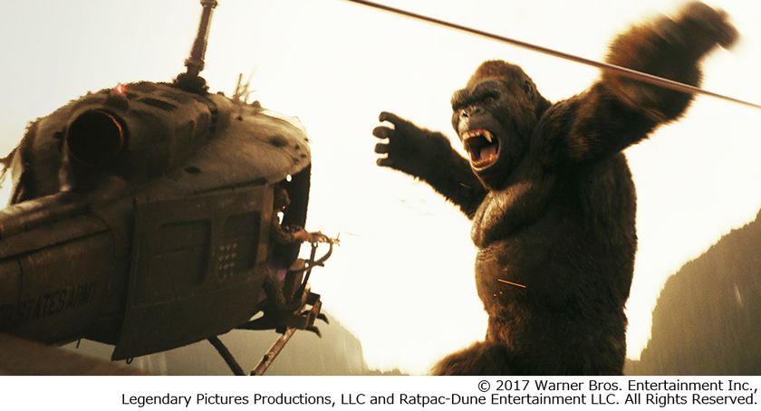 怪獣だらけの島から脱出せよ！　
人類とモンスターによる超ド級のバトルが展開　
『キングコング：髑髏島の巨神』　U-NEXTにて配信スタート