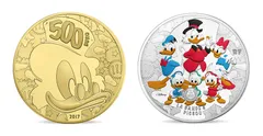 500ユーロ金貨／50ユーロカラー銀貨