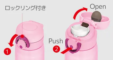 ワンタッチ・オープン(ロックリング付)