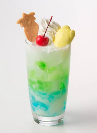 トロピカルピスぐでソ～ダ（メロン　ブル～ハワイ）