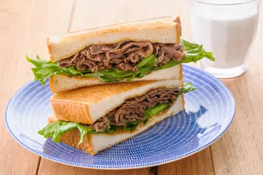 朝食レシピ１位：岩手県代表「いわて牛しゃぶサンド」