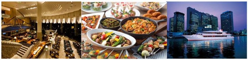 船着き場まで徒歩1分！バイキング＆クルーズの強力コラボ！
ナイトクルーズチケット付き ディナーバイキングプラン
2017年7月24日（月）より 第一ホテル東京シーフォートにて