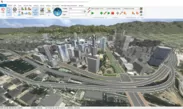 UC-win/Roadによる大規模3Dシミュレーション画面