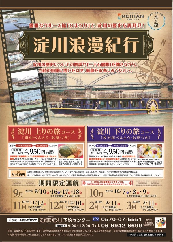 水の路（淀川）と陸の路（京街道）がつながる！
～まちの賑わいと連携した舟運がはじまります～