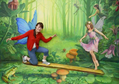 「妖精達とシーソー遊び」