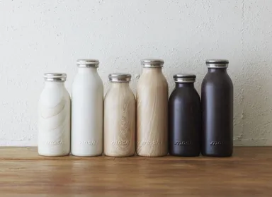 mosh!ボトル　ミルク　木目シリーズ