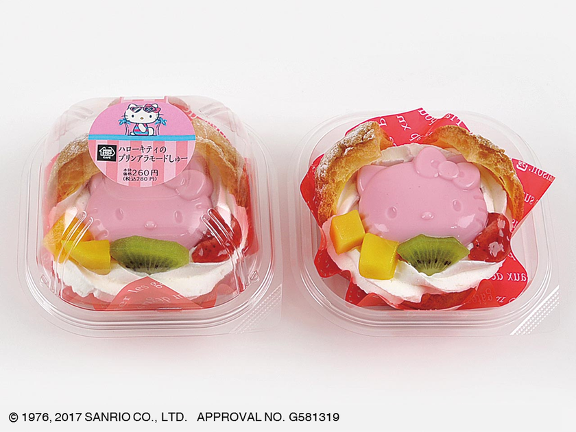 夏休みはキャラクタースイーツを楽しもう!
ハローキティとコラボした
“プリンアラモードしゅー”新発売