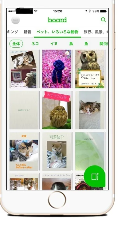 アプリ・＜ペット＞カテゴリー画面(スマホ)