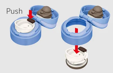 飲み口は、はずして洗える！