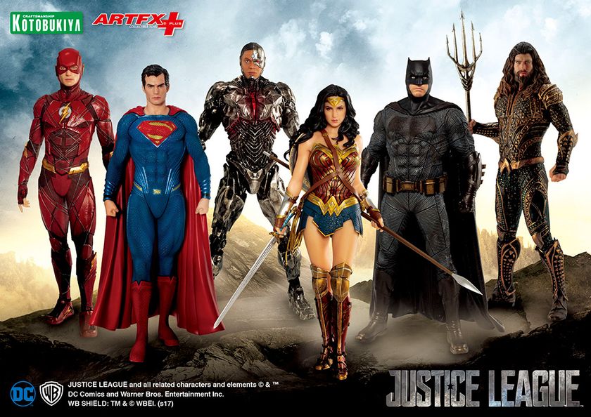 DC COMICSのヒーローが集結！
『ジャスティス・リーグ』ARTFX+が映画に合わせ発売！