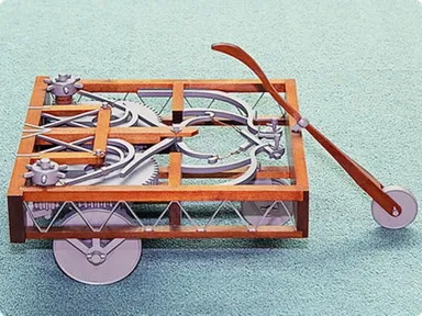 レオナルド ダ ヴィンチの自走車 "模型"