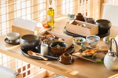 しっかり休まれた翌朝にピッタリのほっとする和朝食。