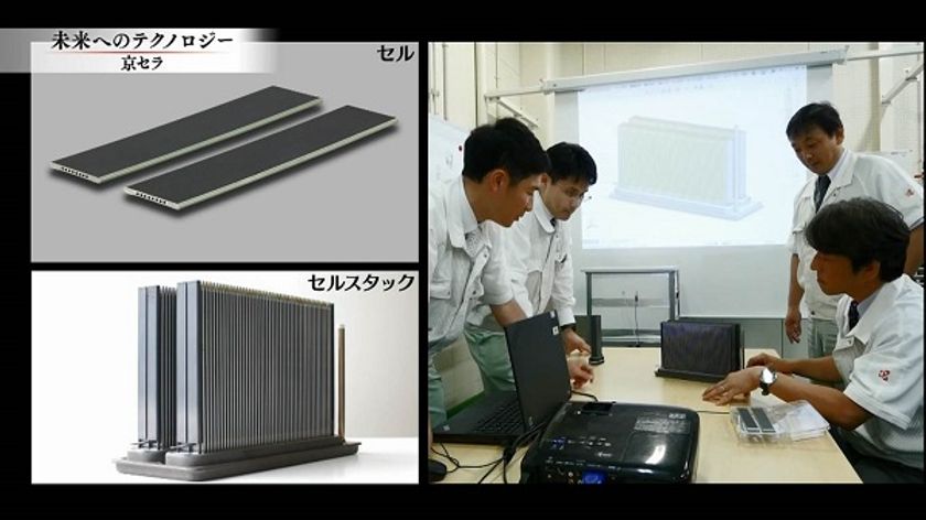 BS日テレ「未来へのテクノロジー」で
京セラのSOFC※1燃料電池を紹介