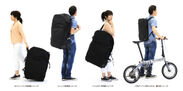 「キャリーバッグ」「リュック」「ショルダー」の3つの機能を1つに！画期的な自転車収納バッグが登場！