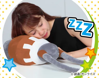 ひとやすみ腕枕(アームピロー)クッション　アッグガイ(3)