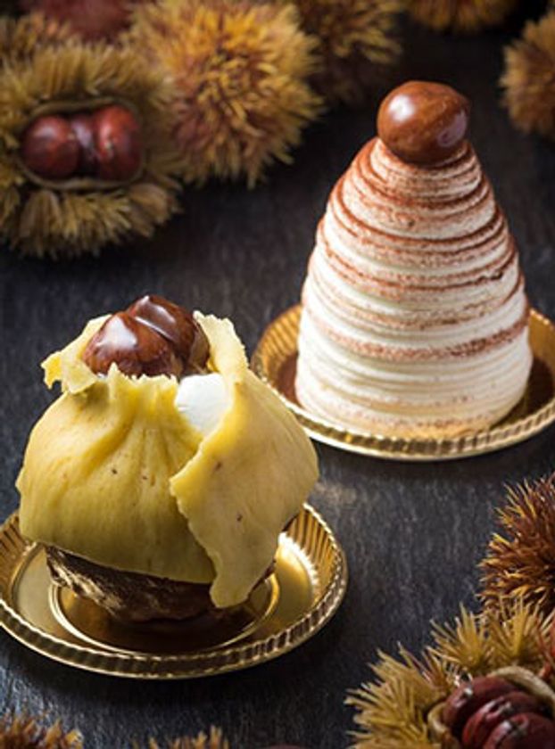 秋限定！ご褒美デザートに新商品登場
和栗ペーストで、一層“栗”を感じる「贅沢モンブラン」
2017年9月1日（金）より大阪新阪急ホテルにて販売