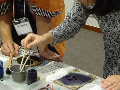 木版画和綴じ帳製作体験