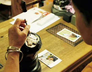 彫金打ち出し製作実演