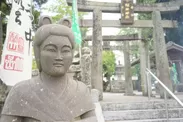 七夕神社と織姫像